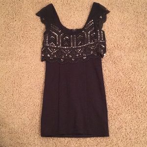 American Eagle Gray Sequin Dress (barely worn)